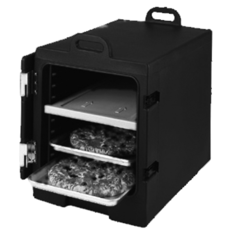 Cambro 1826MTC110 Camcarrier Insulated Food Pan Carrier for Trays & Sheet Pans - Black - (6) Sheet Pan Capacity
