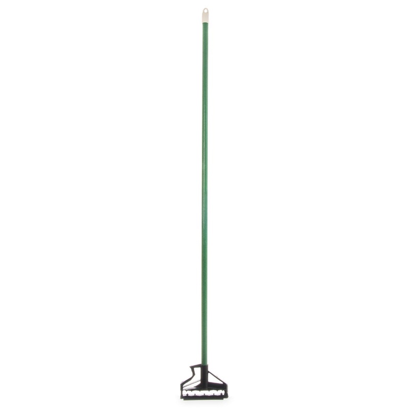 Carlisle 4166409 Sparta Spectrum Quik-Release  Fiberglass Mop Handle with Flexible Plastic Head 60"L - Green