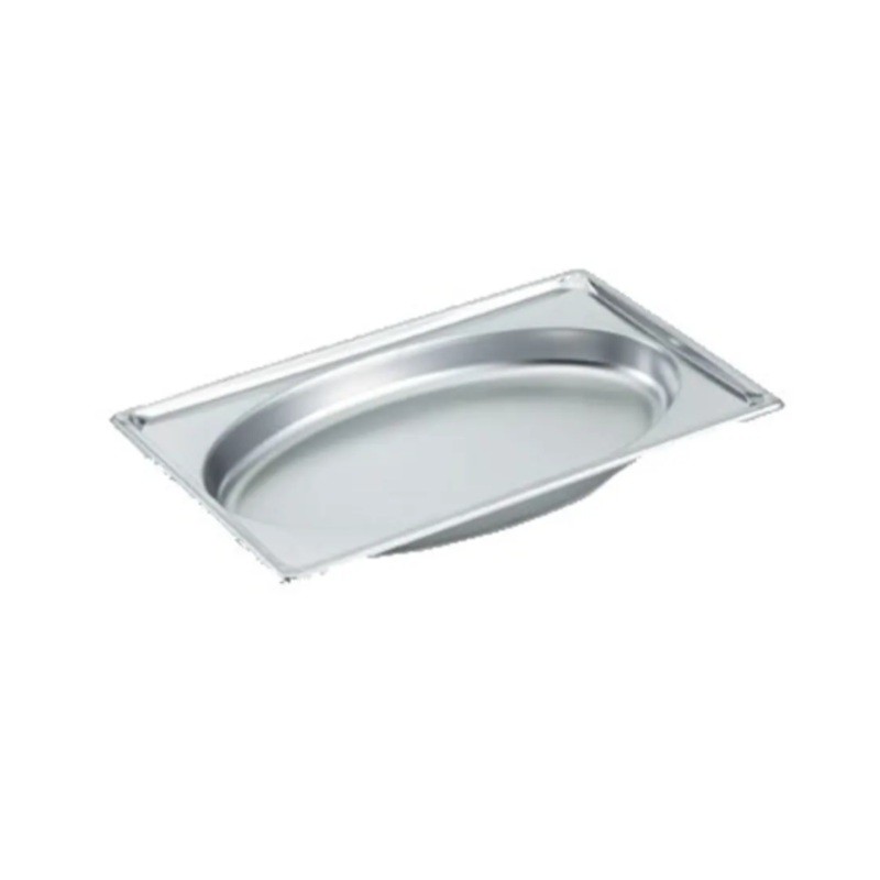 Vollrath 3101015 Super Pan Super Shapes Stainless Steel Steam Table Oval Food Pan 2" Deep - (1/1) Full Size - 6/Case