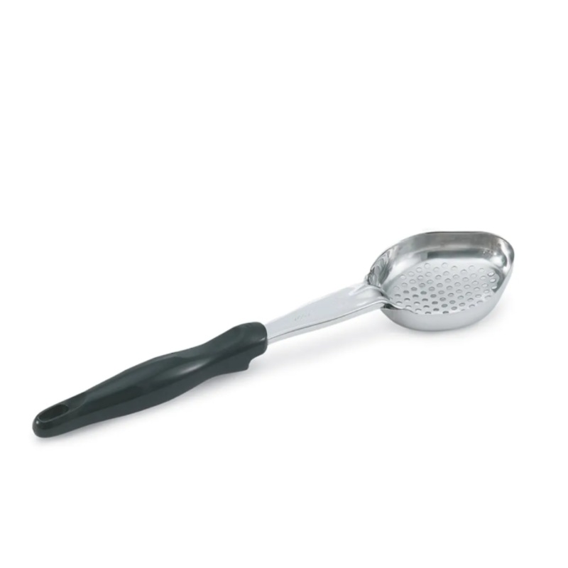 Vollrath 6422220 2 oz Oval Perforated Spoodle - Black Nylon Handle, Heavy-Duty, Stainless Steel - 12ea/Case
