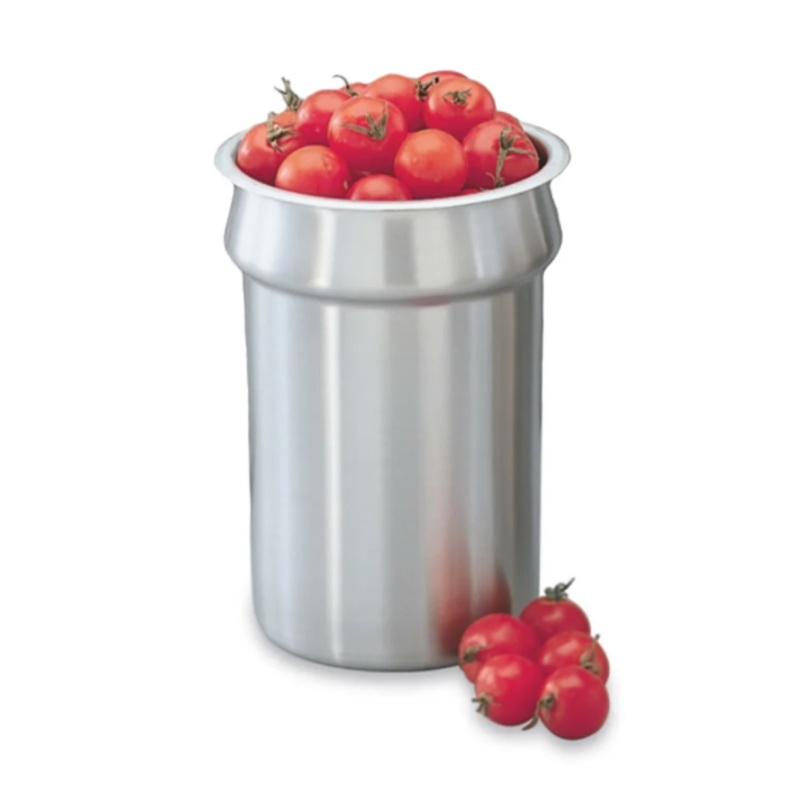 Vollrath 78154 2.5 qt Vegetable Inset - Fits 5" Opening, Stainless - 6ea/Case