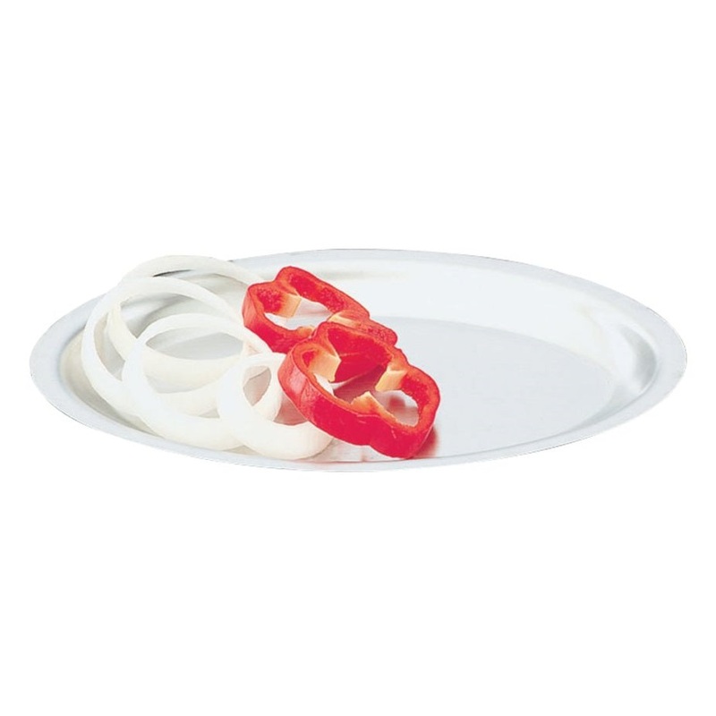 Vollrath 81180 Replacement Stainless Steel Oval Sizzling Steak Platter 7-3/4" x 11-3/4" - for 81170 - 12/Case