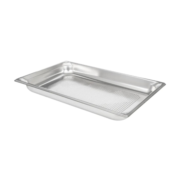 Vollrath 90053 Super Pan 3 Full Size Perforated Steam Table Food Pan - Stainless Steel- 6/Case