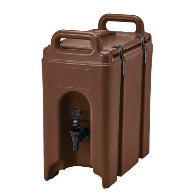 Cambro 250LCD131 Camtainer Insulated Beverage Dispenser 2-1/2 Gal. - Dark Brown