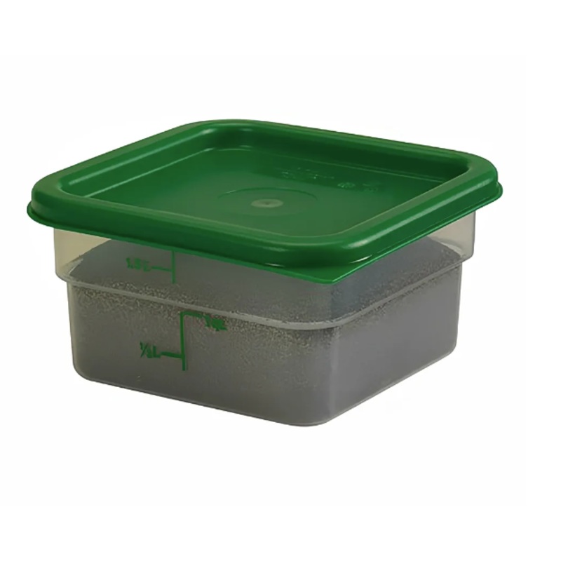 Cambro 2SFSPP190 2 qt CamSquare Food Container - Translucent - 6ea/Case