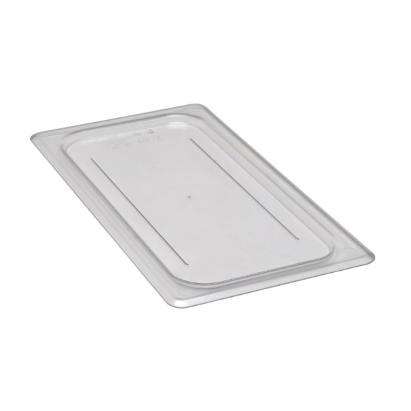 Cambro 30CWC135 Camwear Food Pan Cover - 1/3 Size, Flat, Clear - 6/Case