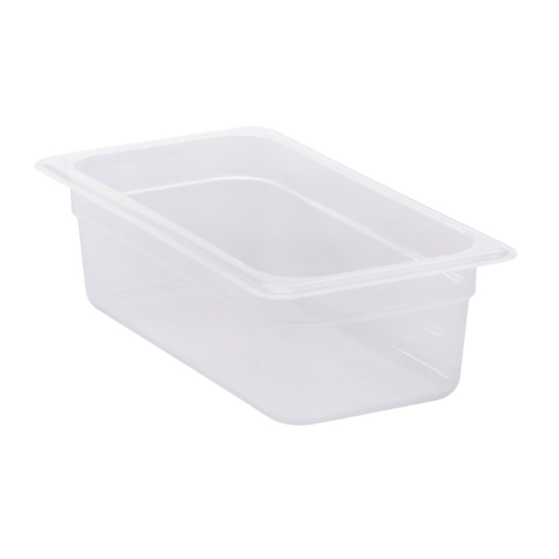 Cambro 34CW148 Camwear Plastic Food Pan 4"Deep - 1/3 Size - White - 6/Case