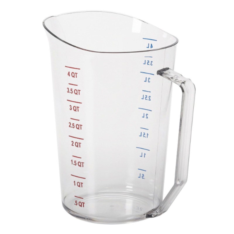 Cambro 400MCCW135 4 qt Camwear Measuring Cup - Clear