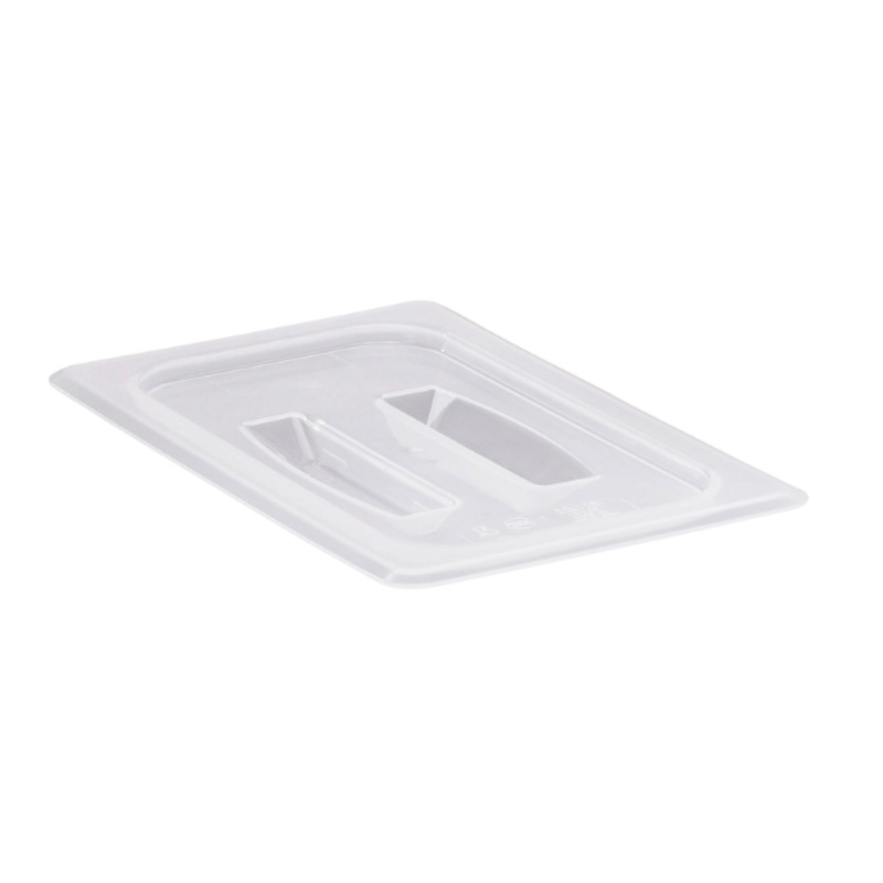 Cambro 40PPCH190 Food Pan Cover with Handle - 1/4 Size, Translucent - 6/Case