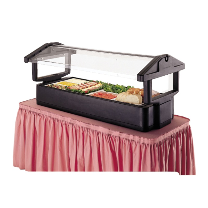 Cambro 4FBRTT110 51" Cold Food Bar - (3) Pan Capacity, Table Top, Black