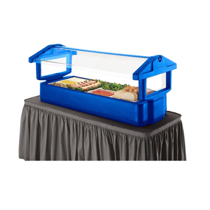 Cambro 4FBRTT186 51" x 33" x 27" Navy Blue Table Top Food / Salad Bar