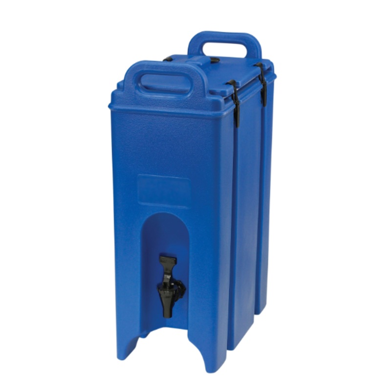Cambro 500LCD186 Camtainer Insulated Beverage Dispenser 5 Gal. - Navy Blue