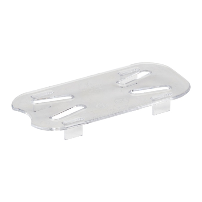 Cambro 90CWD135 Camwear Food Pan Drain Shelf - 1/9 Size, Clear - 6/Case