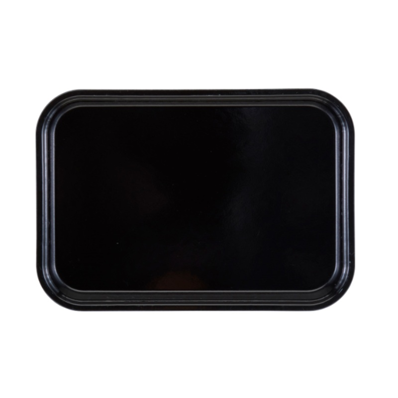 Cambro 913MT110 Rectangular Market Display Tray - 9" x 12 3/4" x 1", Black - 12ea/Case