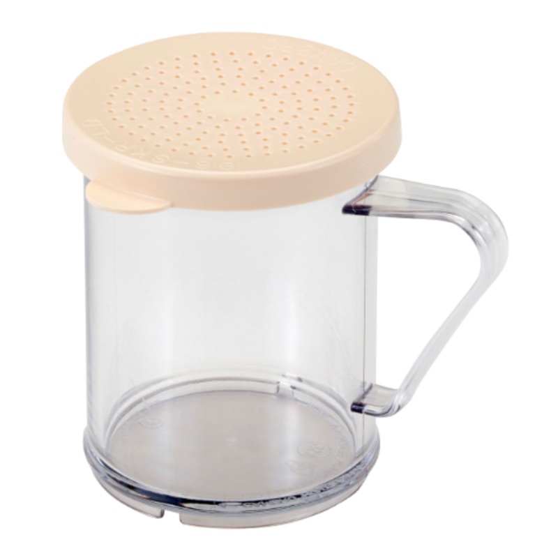 Cambro 96SKRD135 10 oz Shaker/Dredge w/ Lid for Salt & Pepper, Polycarbonate 12ea/Case
