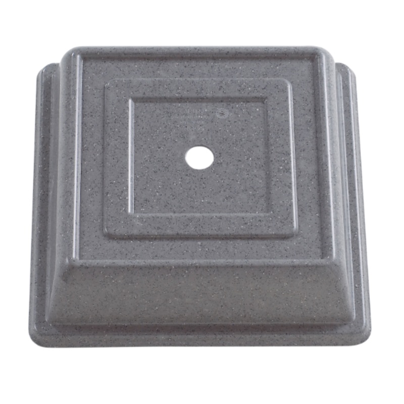 Cambro 978SFVS191 10" Square Versa Plate Cover - 9 7/8" Oneida Sant' Andrea, Granite Gray -12ea/Case