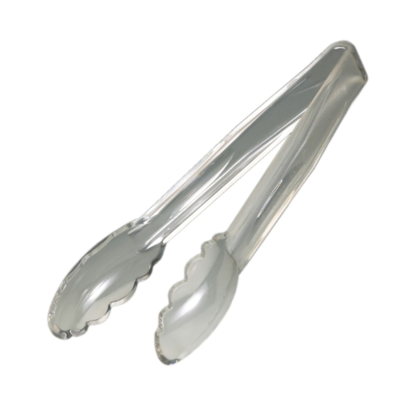 Cambro 9TGS135 9"L Plastic Utility Tongs, Clear -12ea/Case