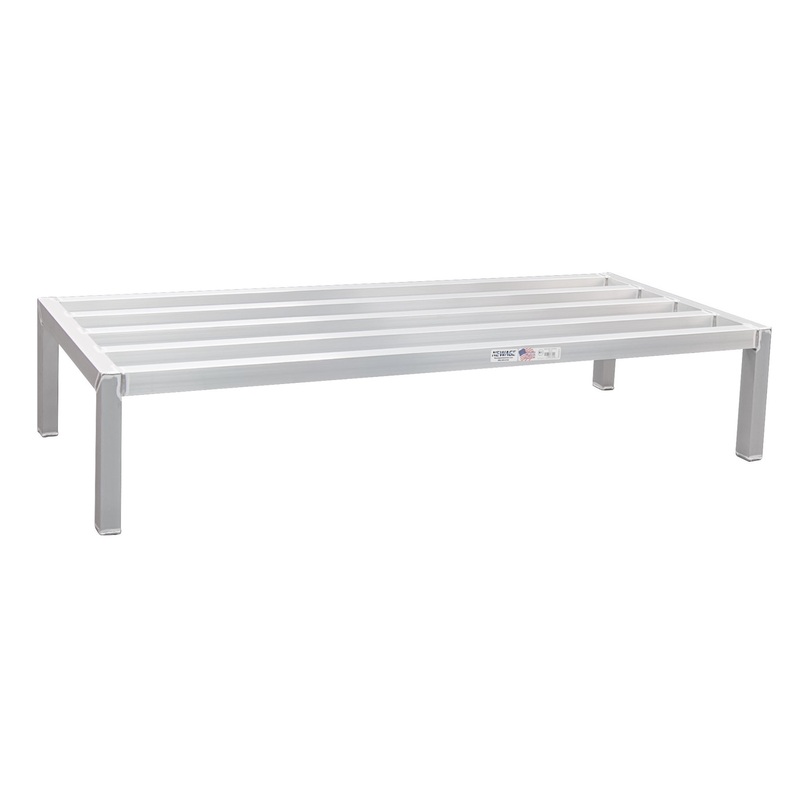 New Age 2010 Aluminum Stationary Dunnage Rack 60" x 24" x 12" - 2,000 lb/Capacity