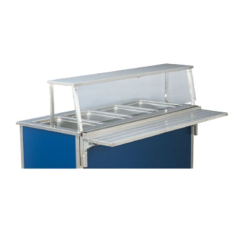 Vollrath 37310 2 Pan Single Deck Classic Cafeteria Breath Guard