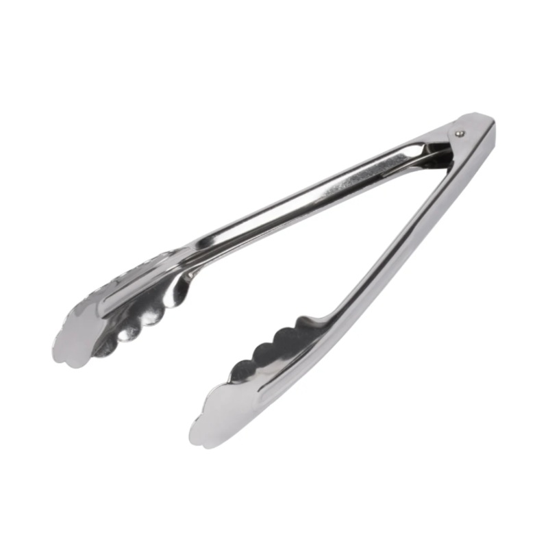 Vollrath 47110 9 1/2"L Stainless Utility Tongs - 12ea/Case