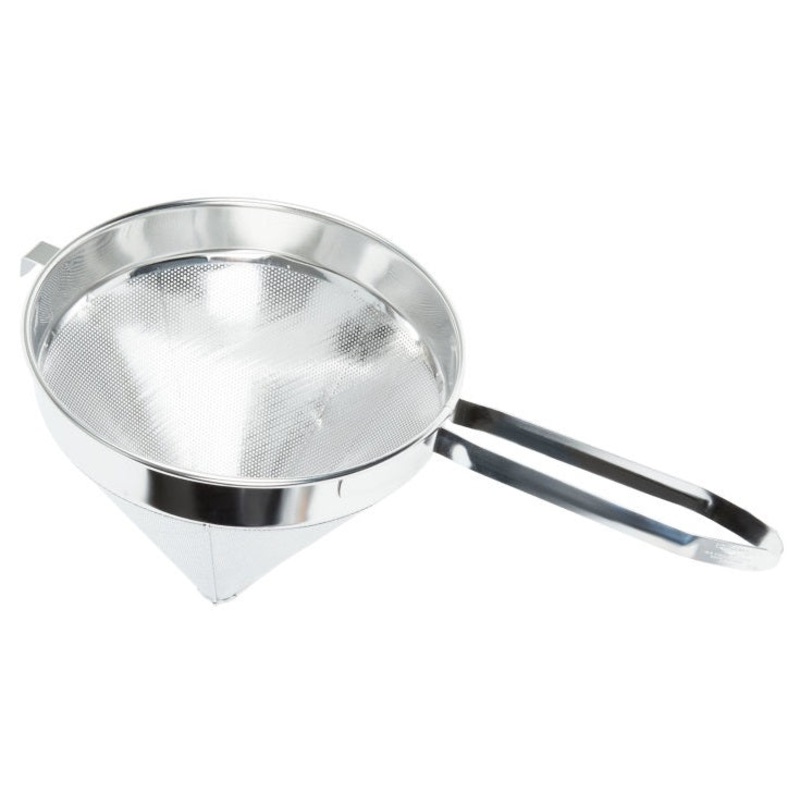 Vollrath 47168 Stainless Steel Fine Mesh China Cap Strainer with 12" dia. X 12" Deep Bowl and 10" Loop Handle - 6/Case