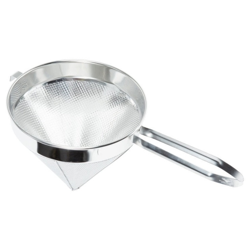 Vollrath 47178 Stainless Steel Coarse Mesh China Cap Strainer with 12" dia. x 12" Deep Blade and 10" Loop Handle - 6/Case