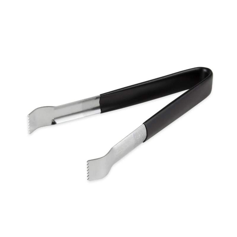 Vollrath 47326 6" Pom Tong - Heavy-Duty, Black Coating, Stainless - 12ea/Case