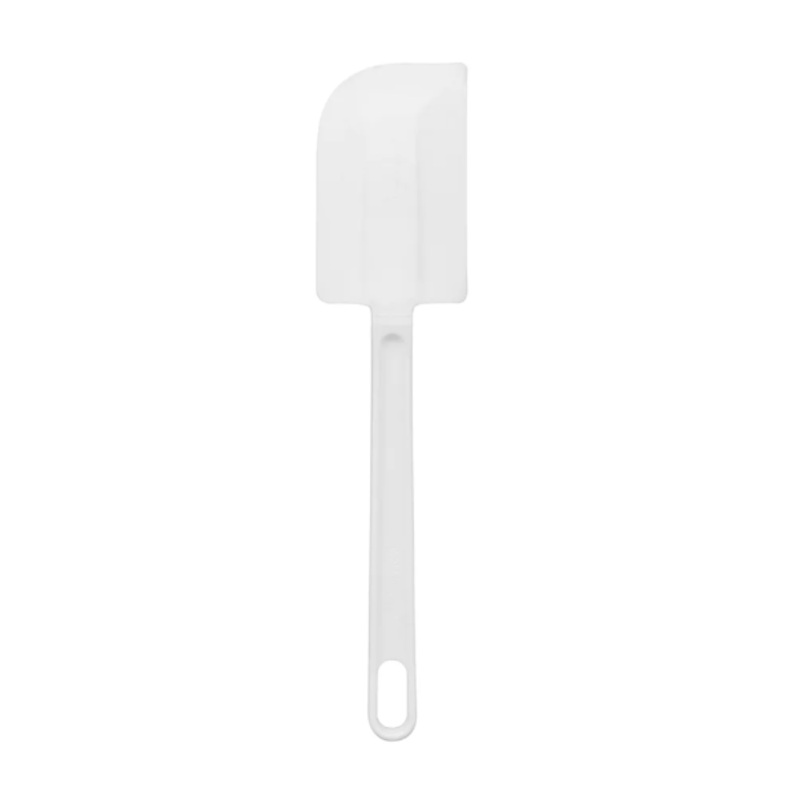 Vollrath 52009 9 5/8" Spatula/Scraper - Contoured Flexible Blade, White - 6ea/Case