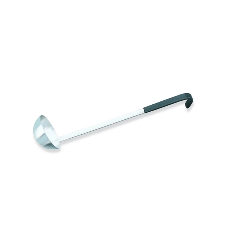Vollrath 58011 1 oz Soup Ladle - Stainless Steel, Black Kool-Touch Handle - 12ea/Case