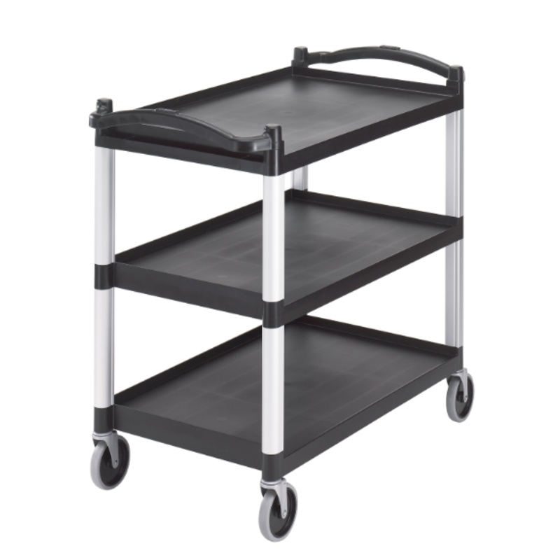 Cambro BC340KD110 3 Level Polymer Utility Cart w/ 400 lb Capacity, Raised Ledges