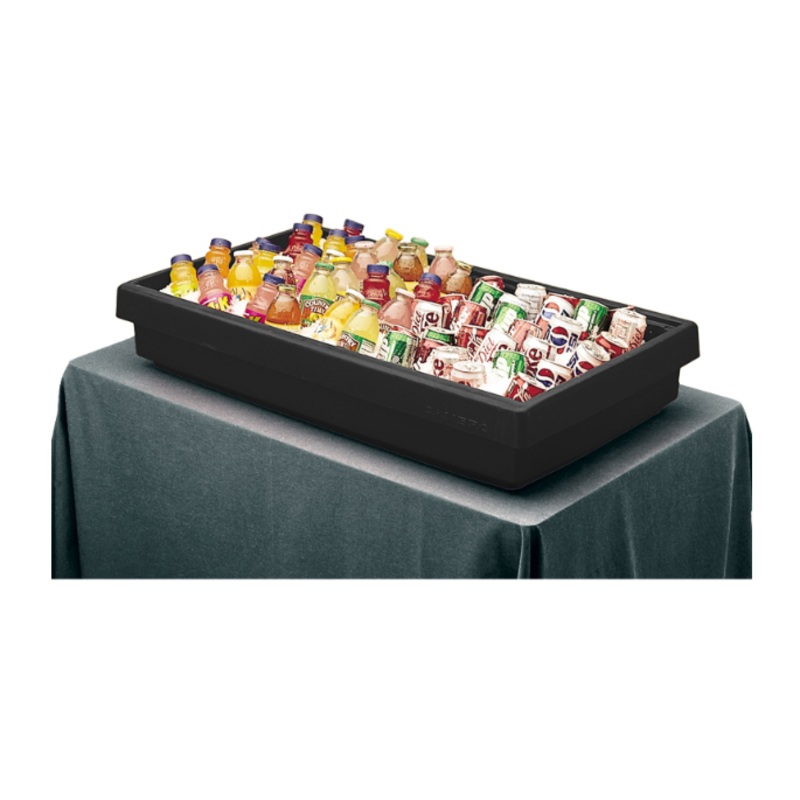 Cambro BUF48110 41 13/16" Cold Food Bar - (3) Pan Capacity, Table Top, Black