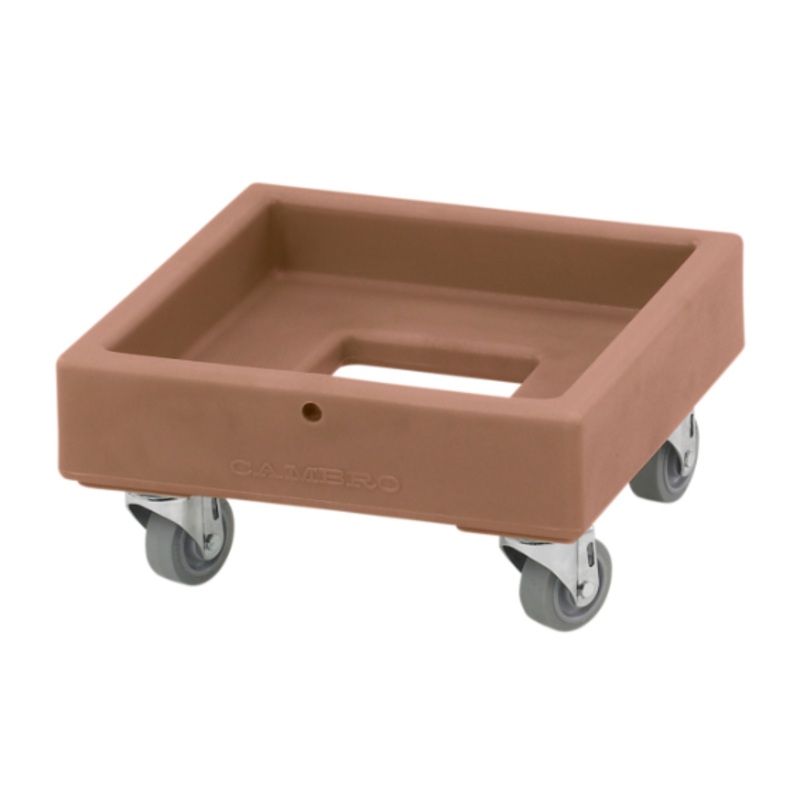 Cambro CD1313157 Camdolly for Milk Crates w/ 250 lb Capacity, Coffee Beige