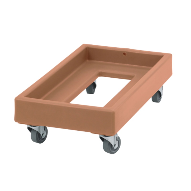 Cambro CD1327157 Camdolly for Milk Crates w/ 300 lb Capacity, Coffee Beige