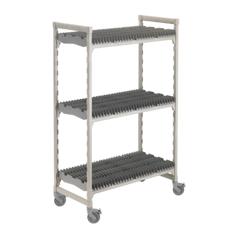 Cambro CPMU244875DRPKG 3 Level Mobile Drying Rack for Trays