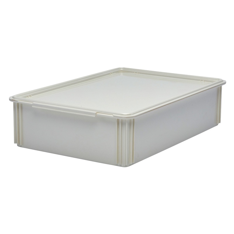 Cambro DB18266CW148 Camwear Polycarbonate Pizza Dough Box 26"L x 18"W x 6"D - White