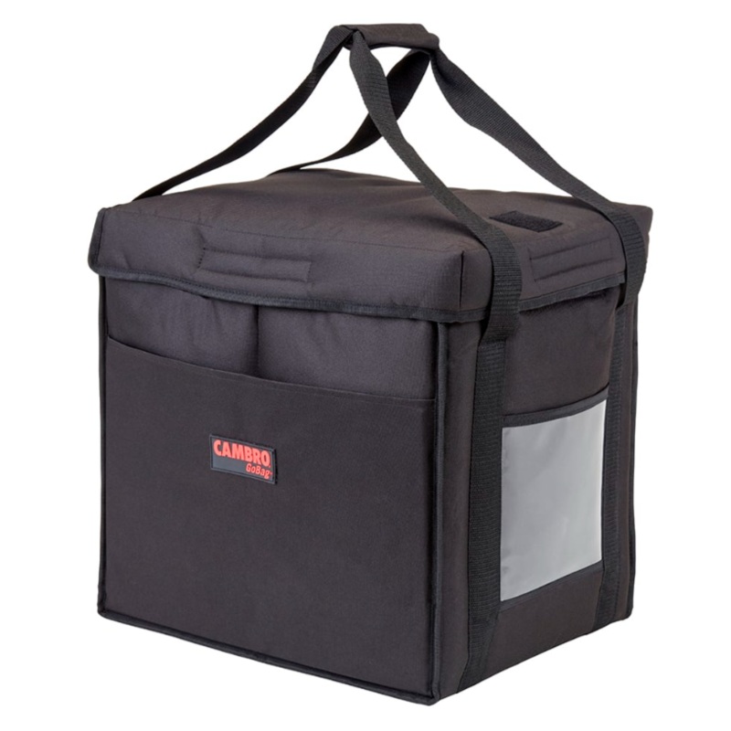 Cambro GBD101011110 GoBag Food Delivery Bag - 10" x 10" x 11", Nylon, Black - 4ea/Case