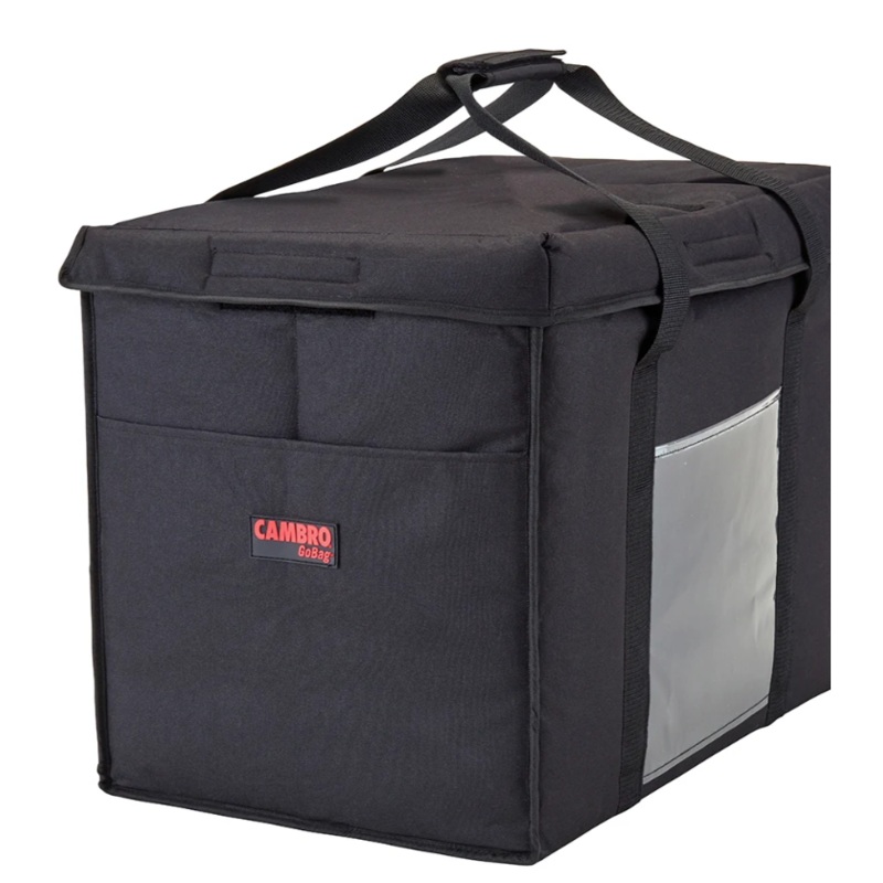 Cambro GBD211417110 GoBag Food Delivery Bag - 21" x 14" x 17", Nylon, Black