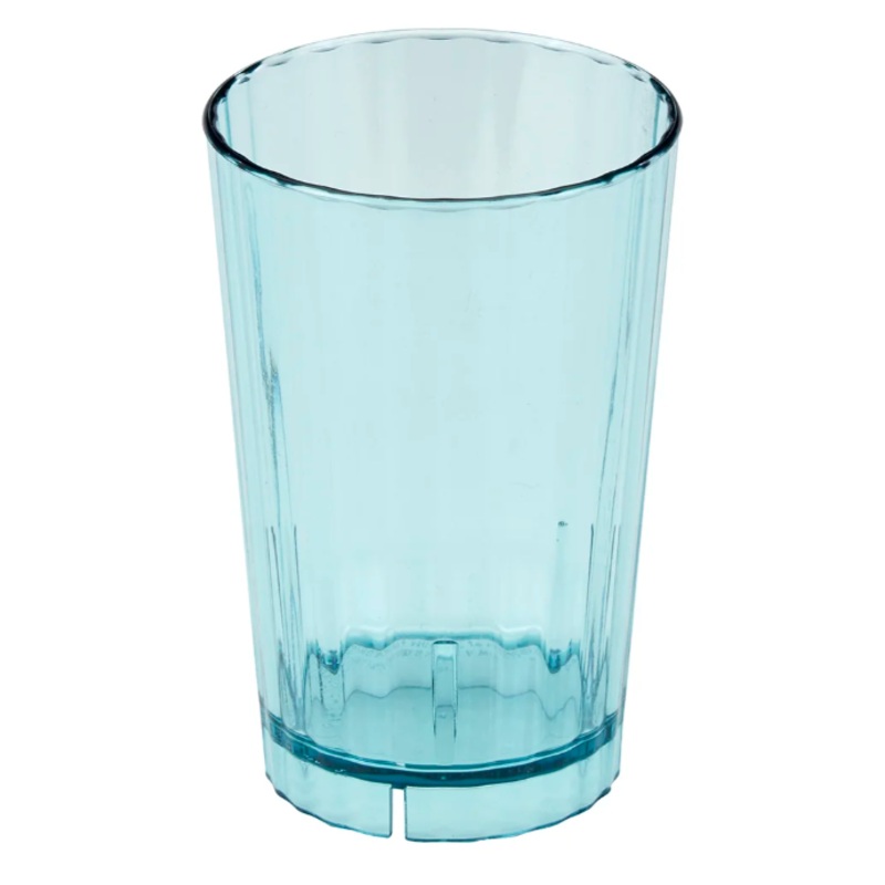 Cambro HT14CW196 14 oz Azure Blue Plastic Tumbler - 36ea/Case