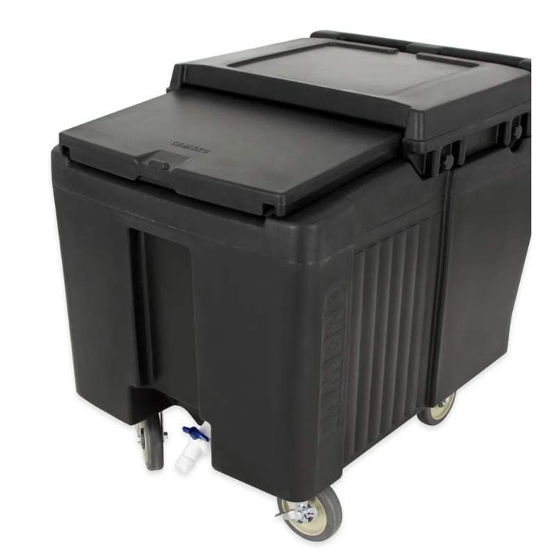 Cambro ICS125L110 125 lb Insulated Mobile Ice Caddy - Plastic, Black