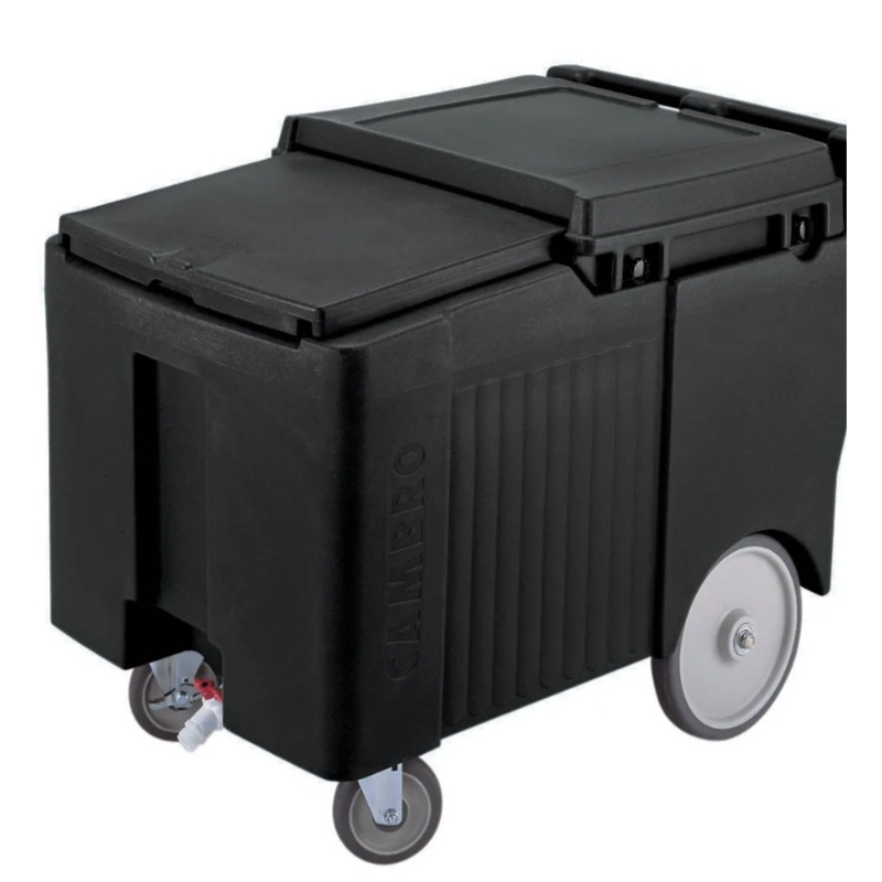 Cambro ICS175LB110 175 lb Insulated Mobile Ice Caddy - Plastic, Black