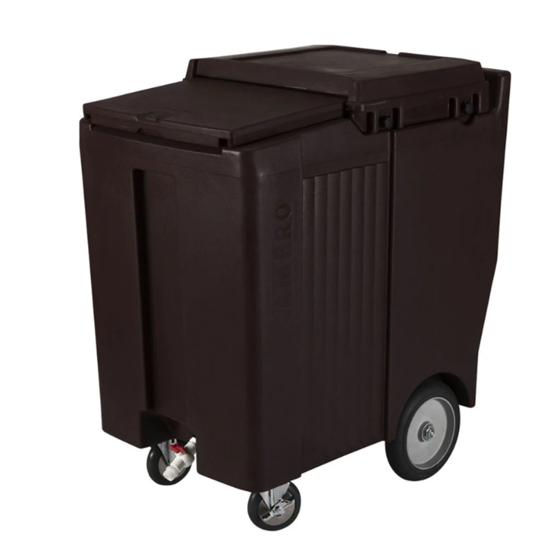 Cambro ICS200TB110 200 lb Insulated Mobile Ice Caddy - Plastic, Black