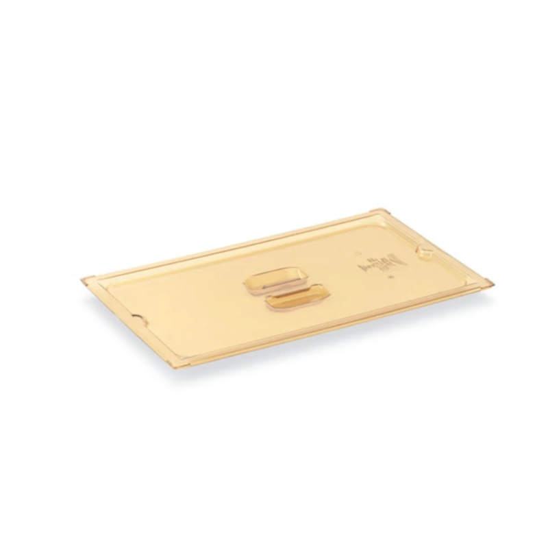 Vollrath 33200 Half-Size High-Heat SoCover Food Pan Cover - Amber - 6/Case