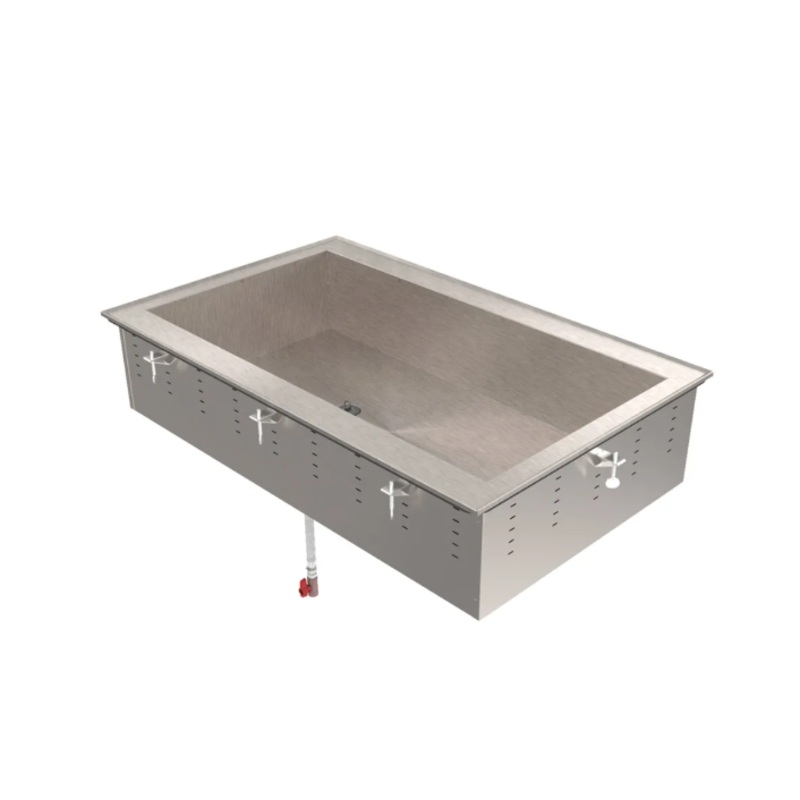 Vollrath 36454 82" Drop-In Cold Well w/ (6) Pan Capacity, Ice Cooled