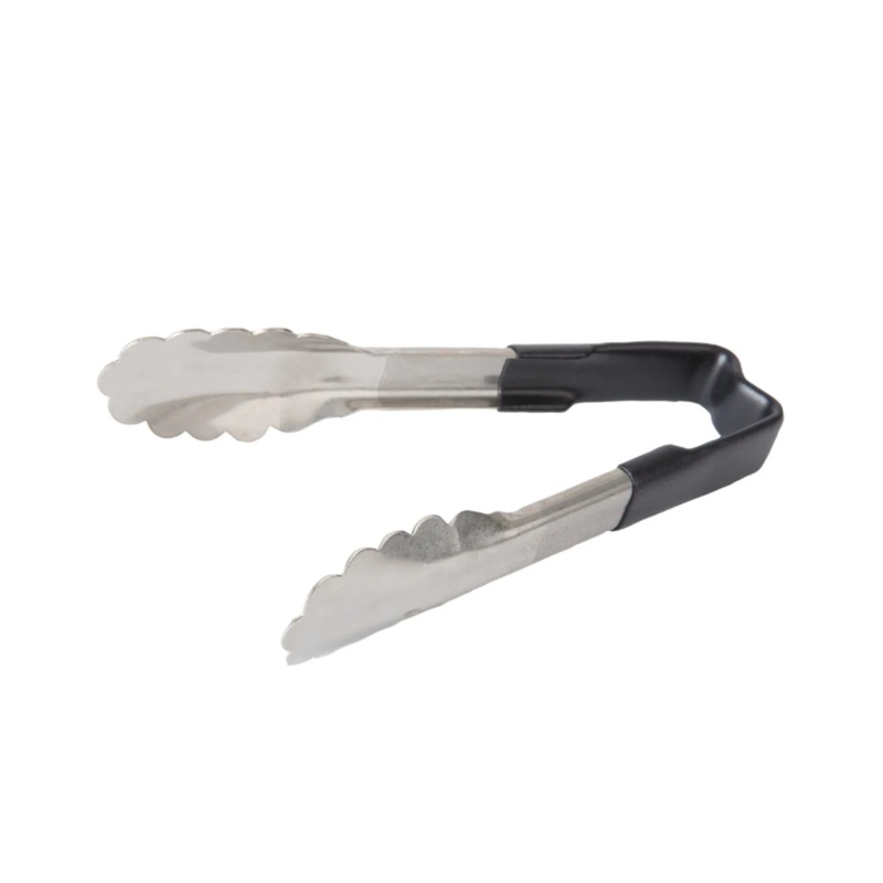 Vollrath 4780620 6"L Stainless Steel Utility Tongs - Black - 12ea/Case