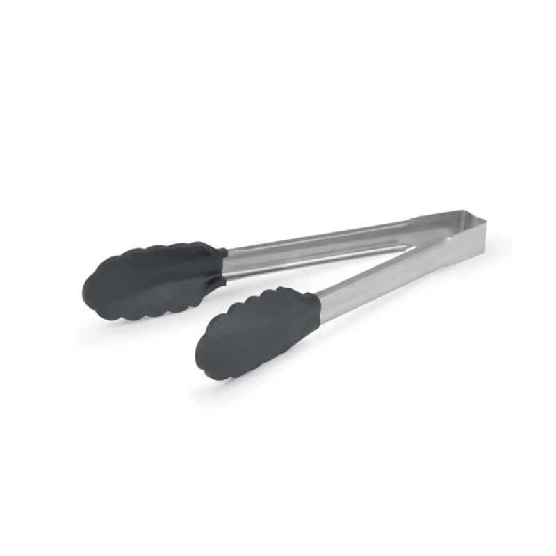 Vollrath 4781612 16"L Stainless Steel Utility Tongs - Black - 12ea/Case