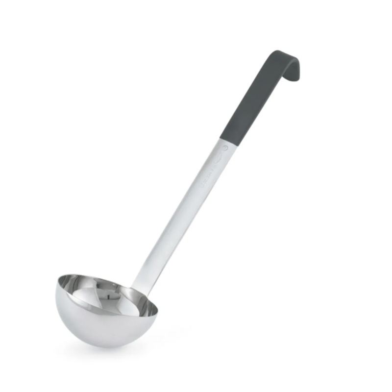 Vollrath 4980620 6 oz Jacob's Pride Collection Ladle - Stainless Steel, Black Kool-Touch Handle - 12ea/Case