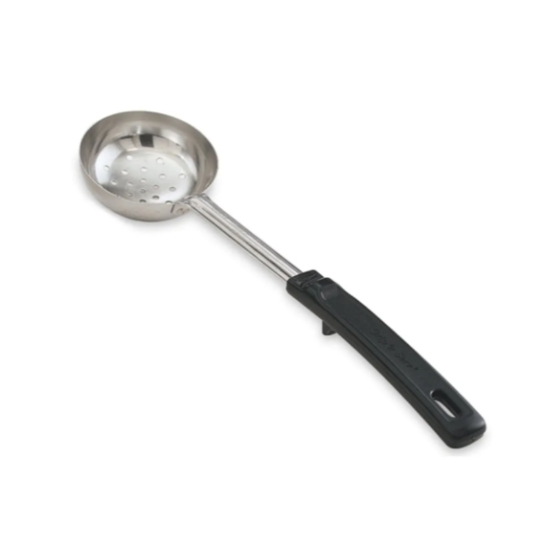 Vollrath 61170 4 oz Perforated Spoodle - Black Plastic Handle, Stainless