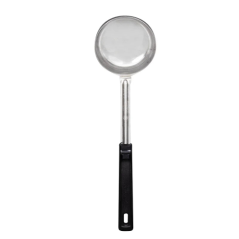 Vollrath 61182 8 oz Solid Spoodle - Black Poly Handle, Stainless - 12ea/Case