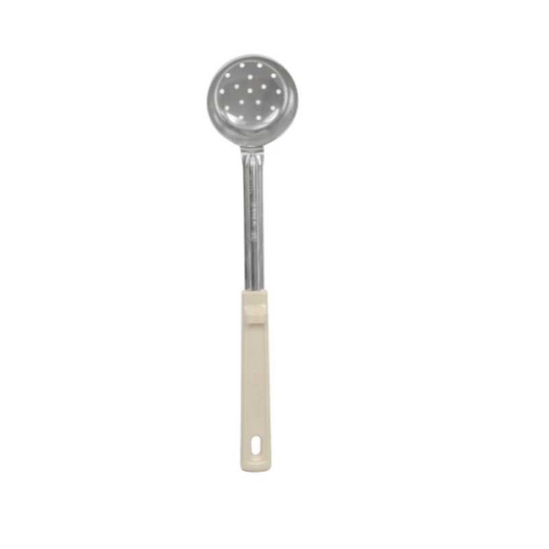 Vollrath 62165 3 oz Perforated Spoodle - Ivory Poly Handle, Stainless - 12ea/Case