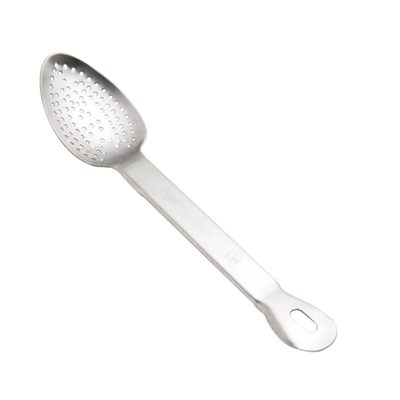 Vollrath 64404 13 1/4" Heavy-Duty Basting Spoon - Perforated, Satin-Finish Stainless Steel - 12ea/Case